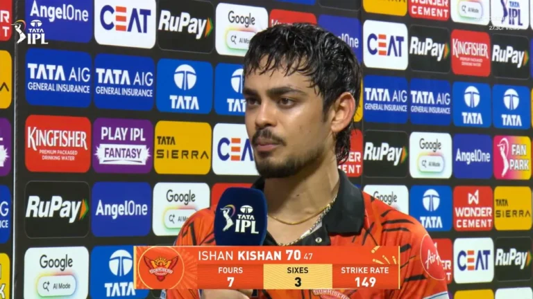 চেন্নাইয়ের বিপক্ষে জয় উৎসর্গ করে আবেগপ্রবণ ঈশান কিষান
